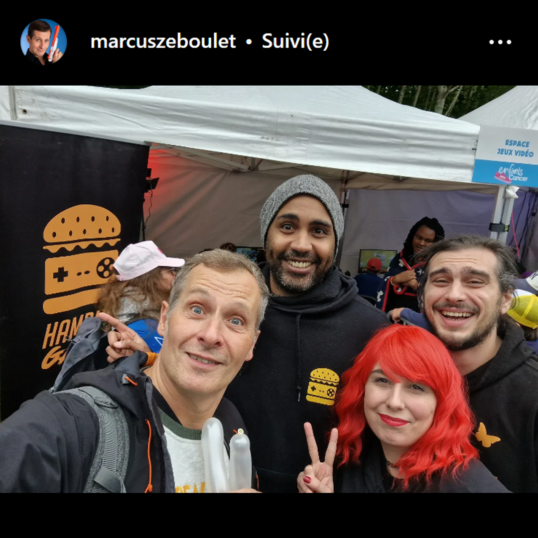 Marcus et l équipe de HBG - HamburGame sur son instagram